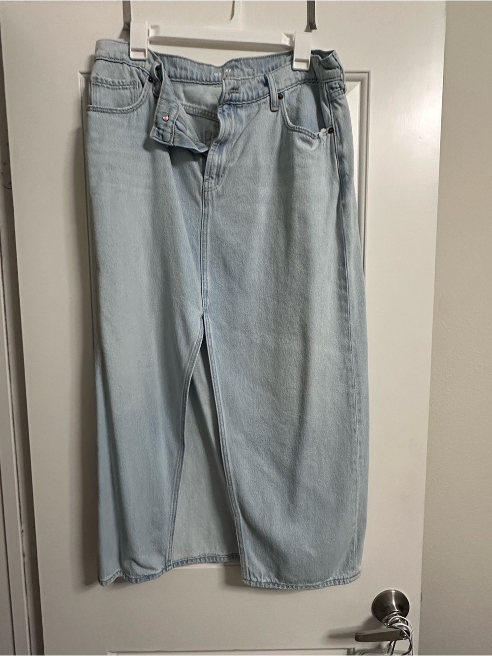 Old Navy Light Blue Denim Skirt